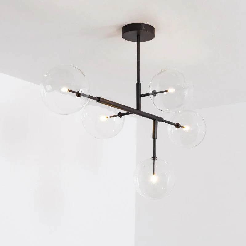 Axis 5-Light Modern Brass Chandelier - Image 5