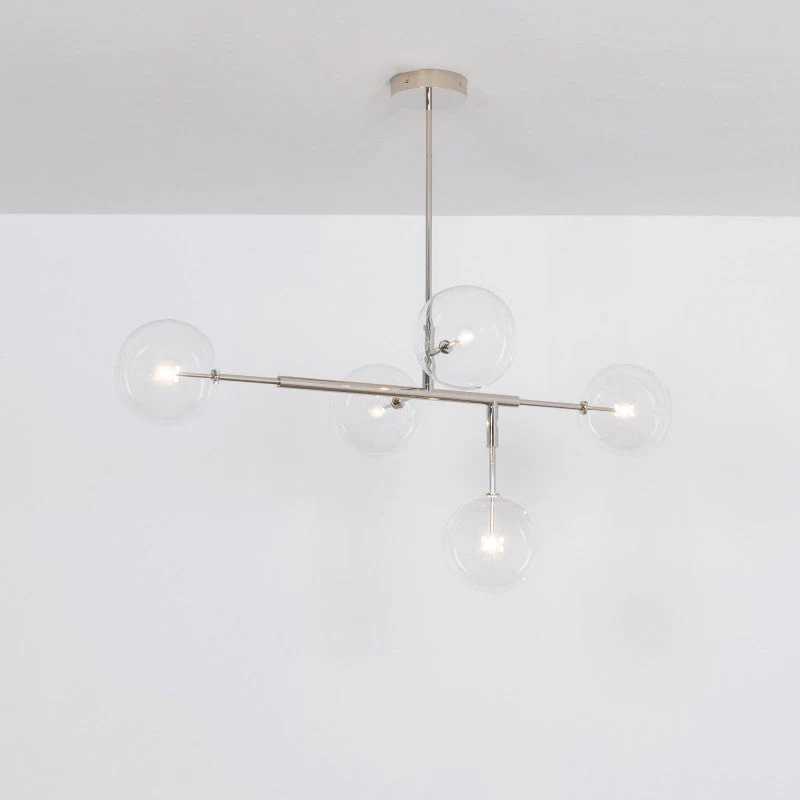 Axis 5-Light Modern Brass Chandelier - Image 8