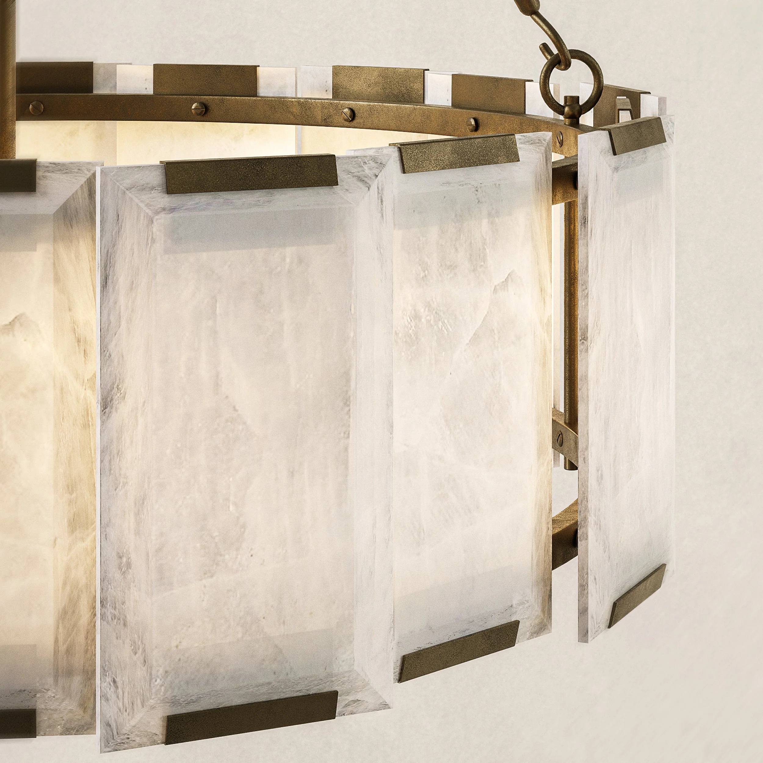 Azzurra Alabaster Chandelier 28" - Image 4