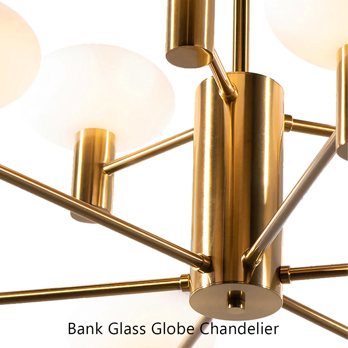 Bank Glass Globe Chandelier - Image 6