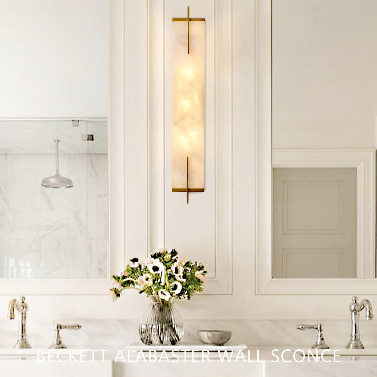 Beckett Alabaster Wall Sconce - Image 11