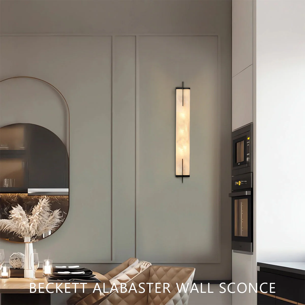 Beckett Alabaster Wall Sconce - Image 12