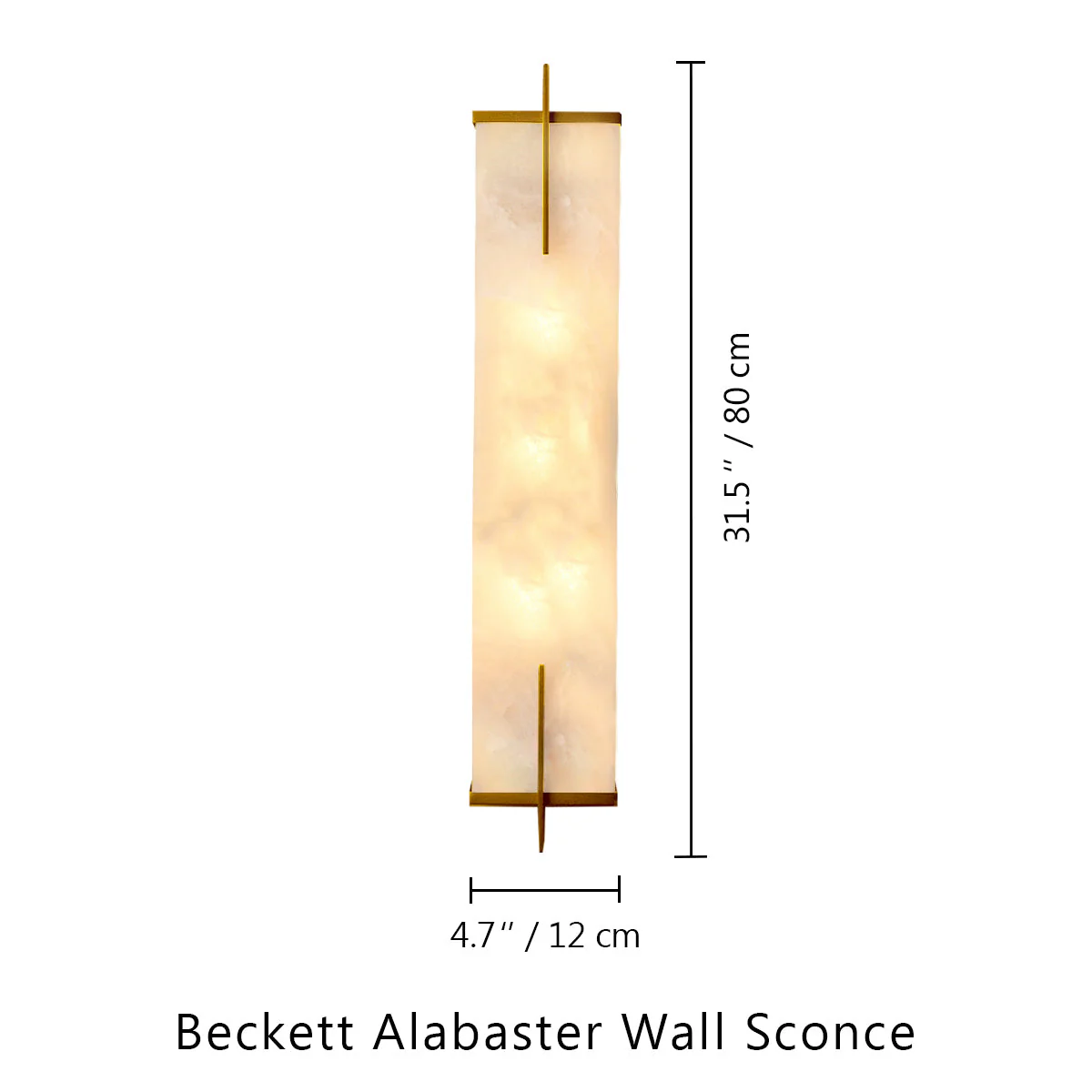 Beckett Alabaster Wall Sconce - Image 17