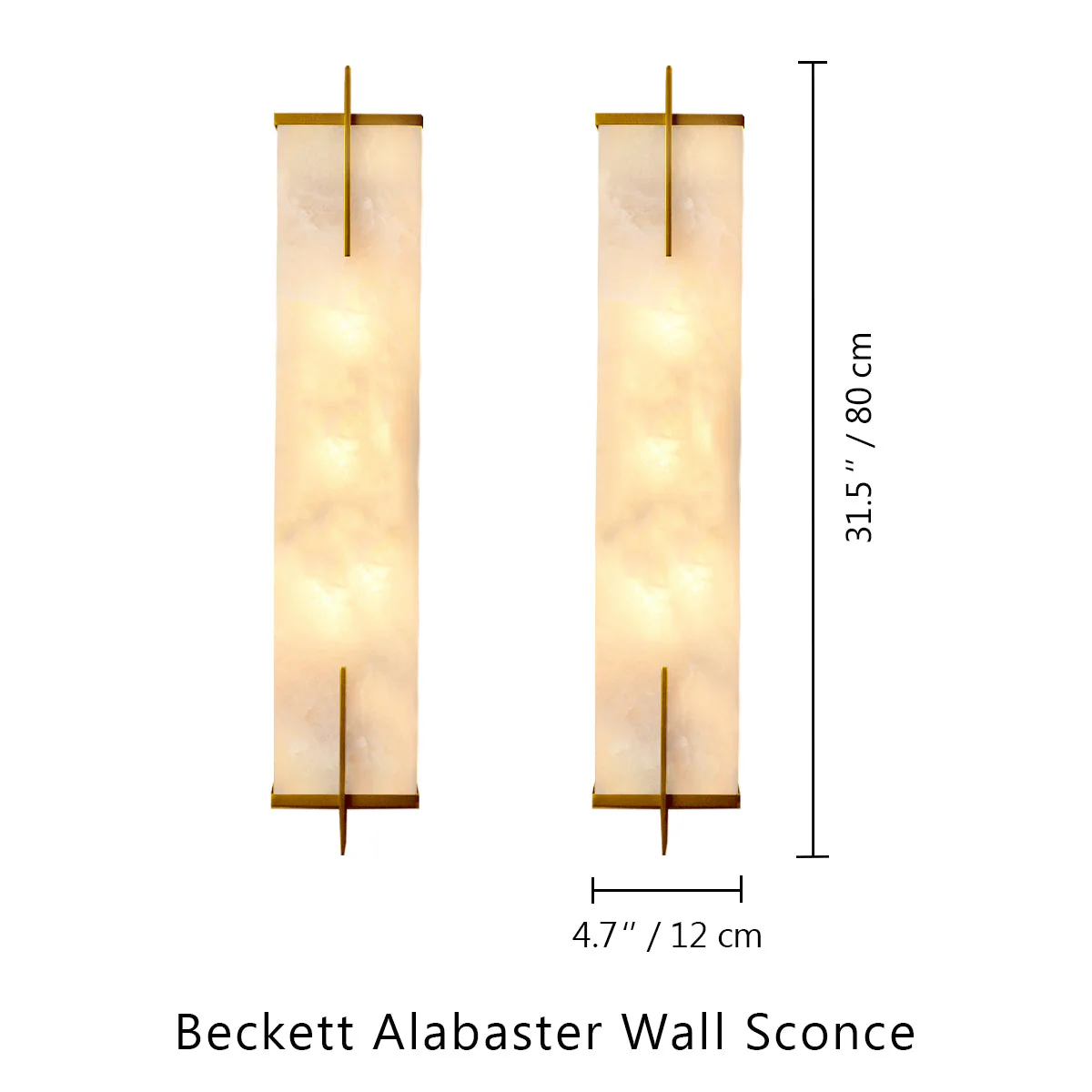 Beckett Alabaster Wall Sconce - Image 21