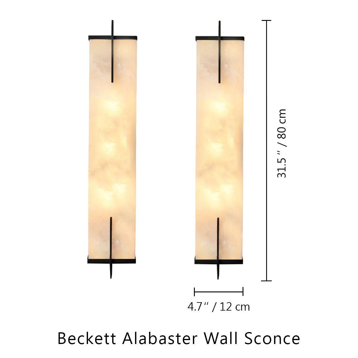 Beckett Alabaster Wall Sconce - Image 22