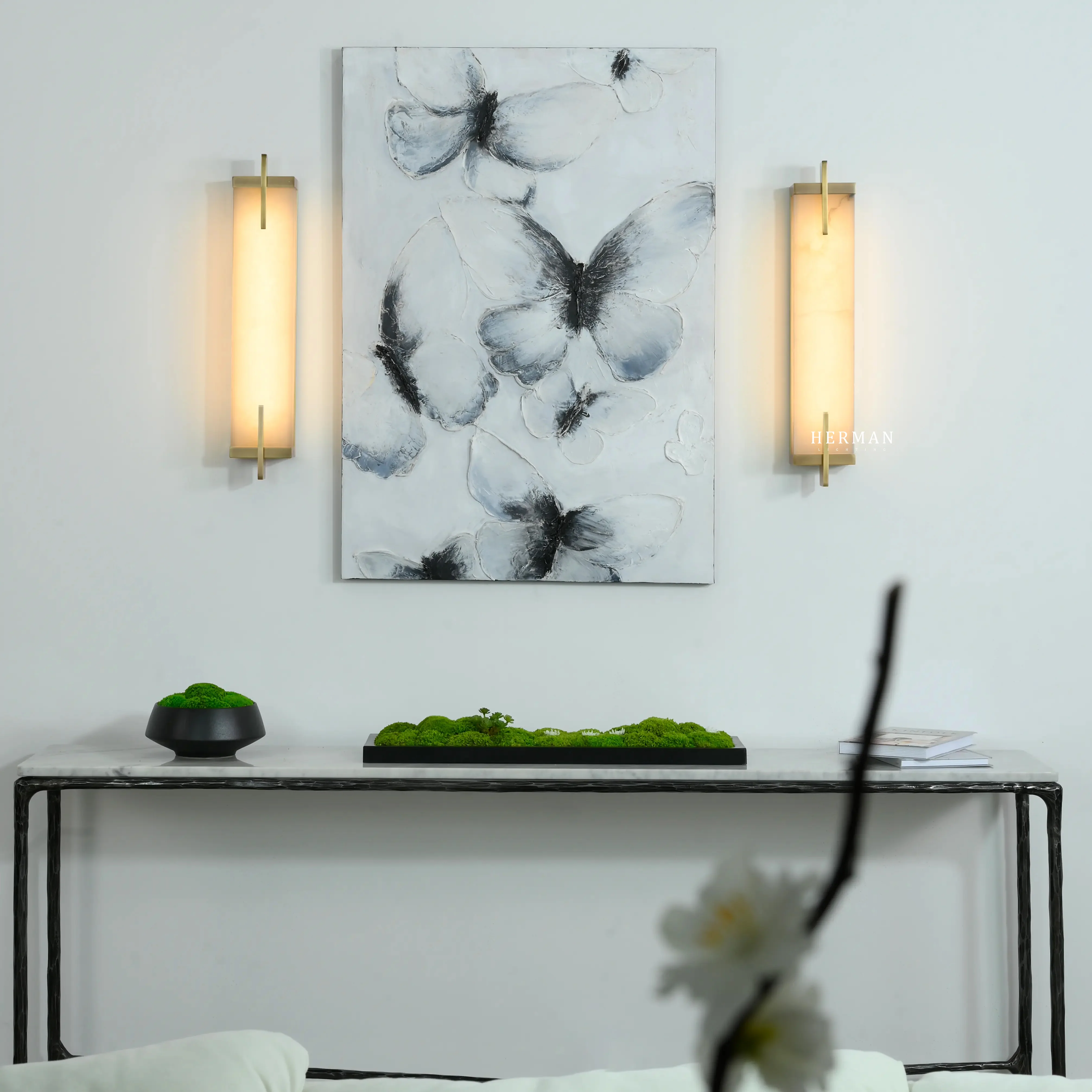 Beckett Alabaster Wall Sconce - Image 30