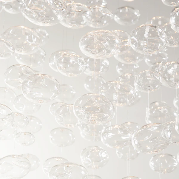 Bella Glass Bubbles Chandelier - Image 4
