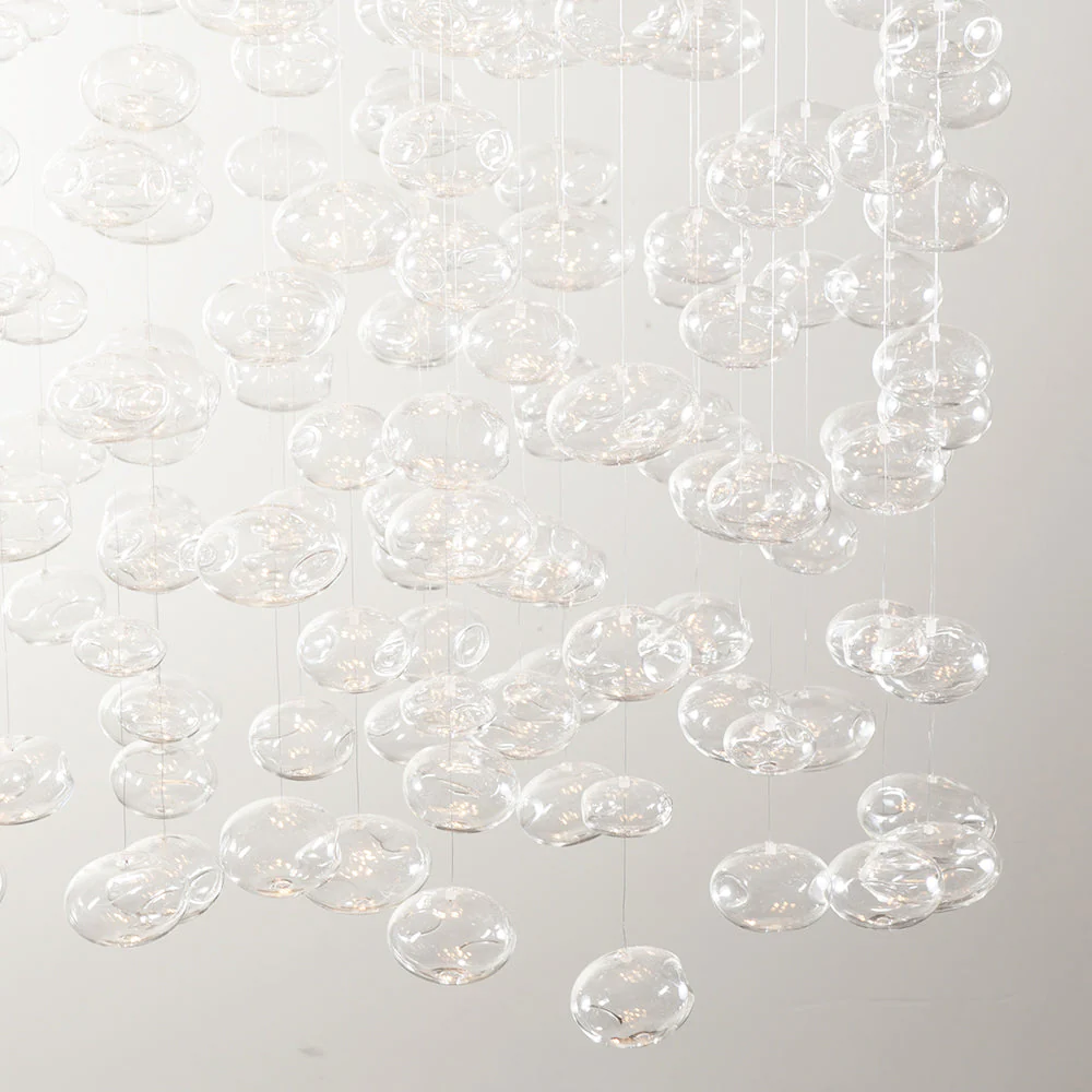 Bella Glass Bubbles Chandelier - Image 5