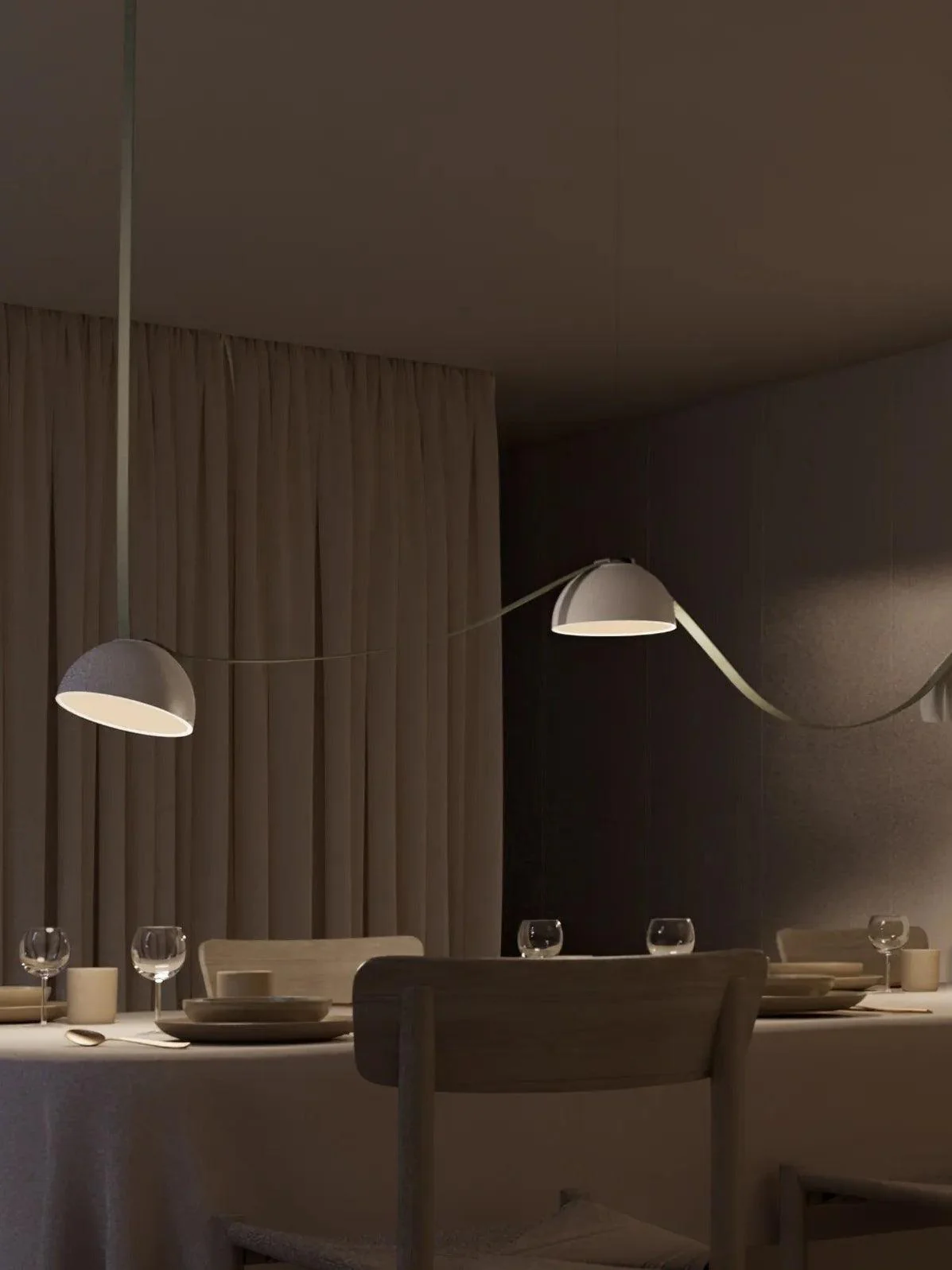 Belts Combination Leather Pendant Light - Image 23