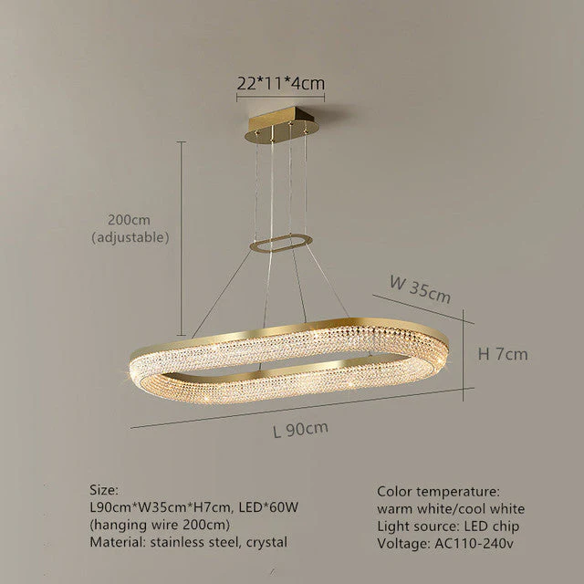 Bergamo Crystal Dining Room Chandelier - Image 5