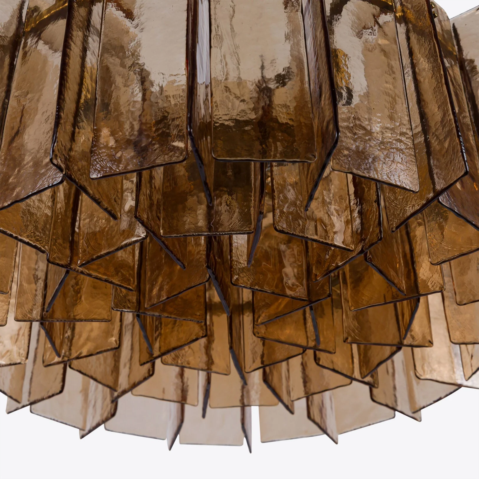 Berlin Chandelier Amber Glass 35" W 47" W - Image 8
