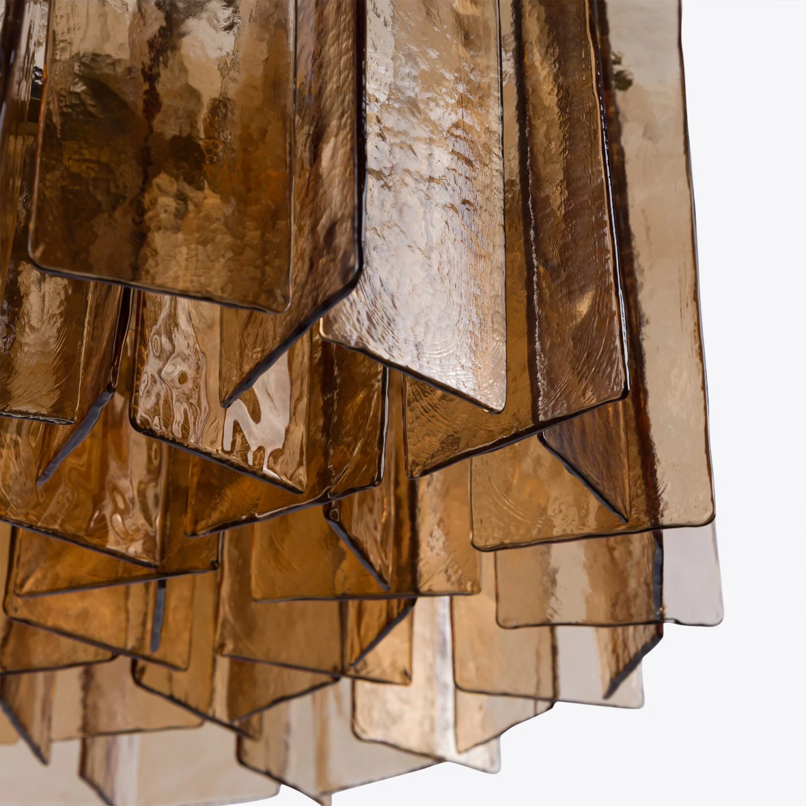 Berlin Chandelier Amber Glass 35" W 47" W - Image 9