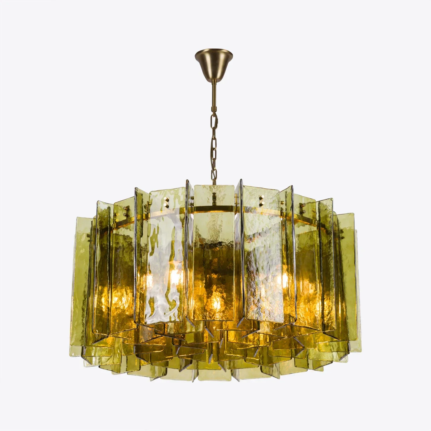 Berlin Chandelier Bottle Green 35" W 47" W - Image 2