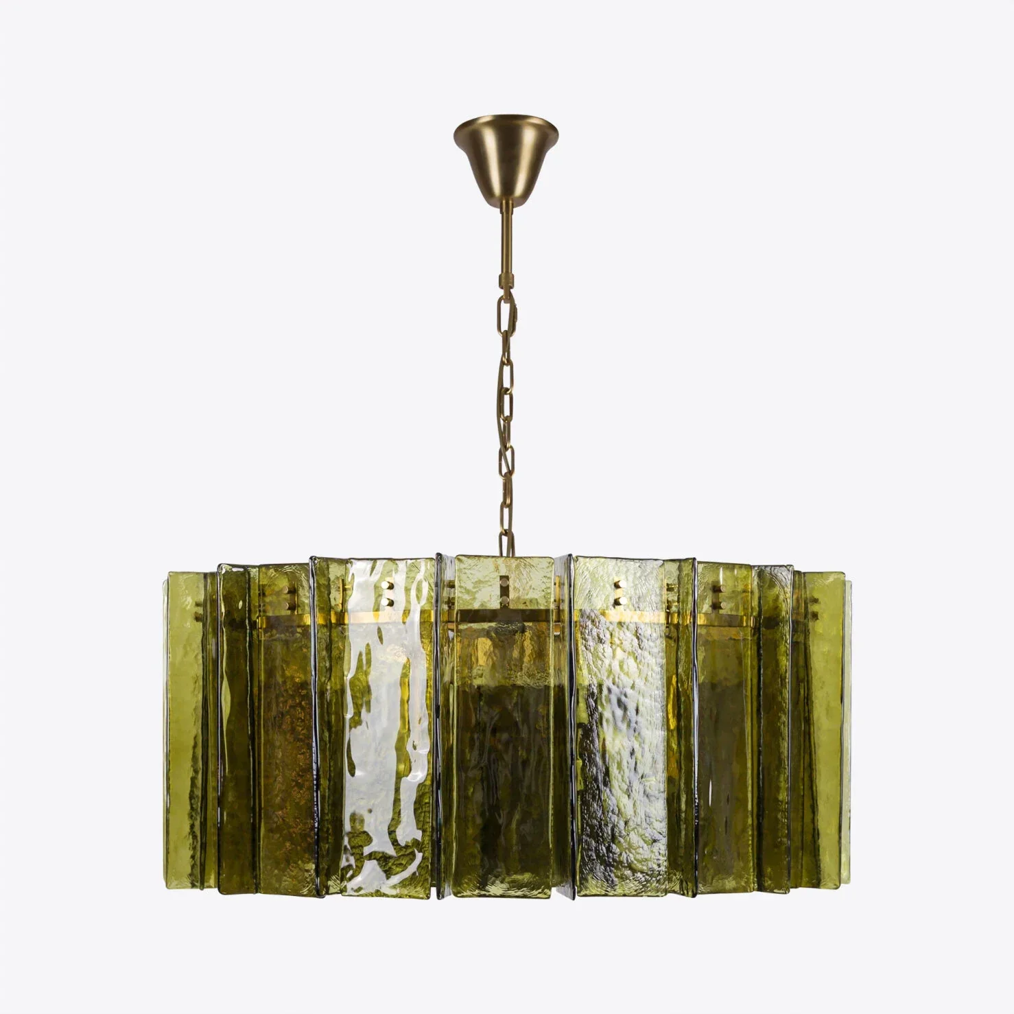 Berlin Chandelier Bottle Green 35" W 47" W - Image 4