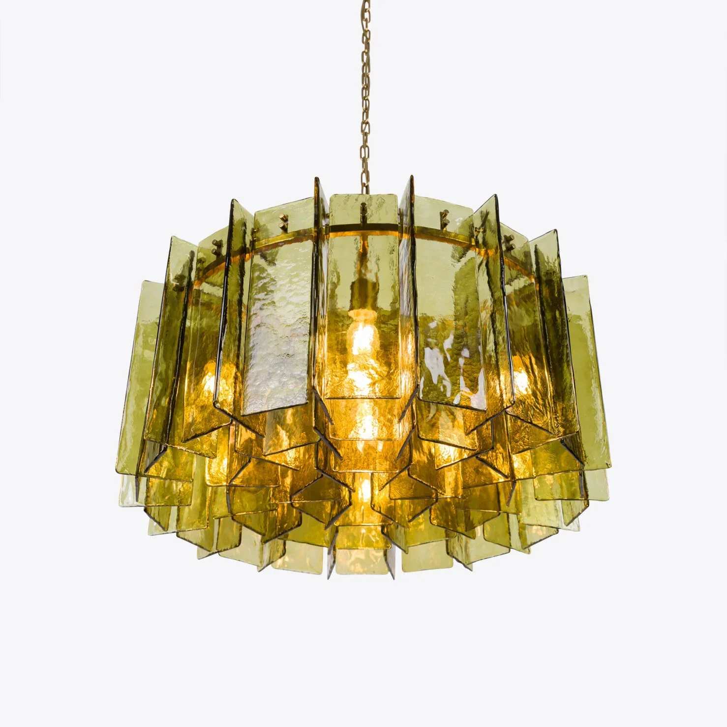 Berlin Chandelier Bottle Green 35" W 47" W - Image 8