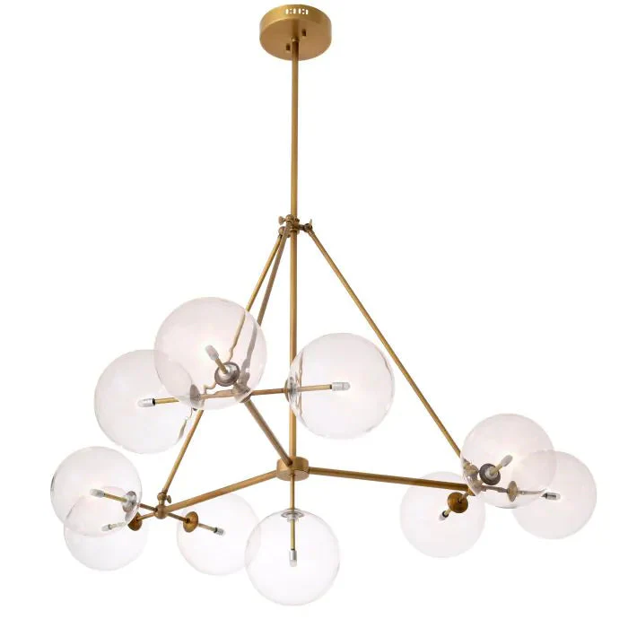 Bermude Modern Glass Chandelier - [Bronze/Antique] - Image 3