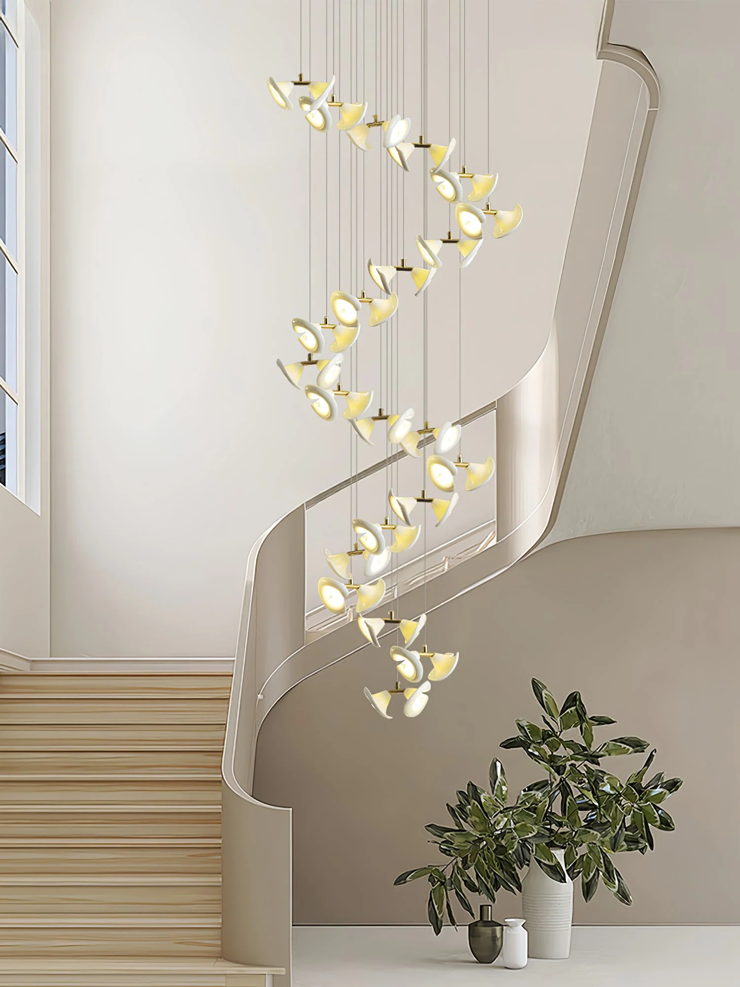 Blossom Double Horn Chandelier - Image 26