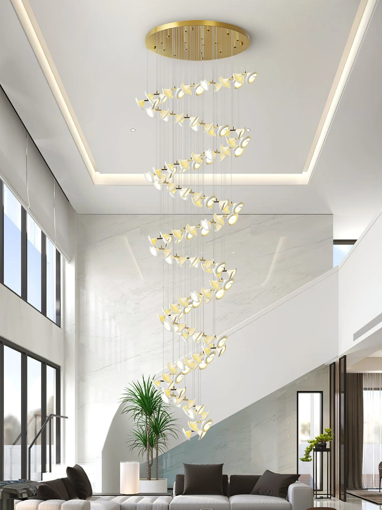 Blossom Double Horn Chandelier - Image 28