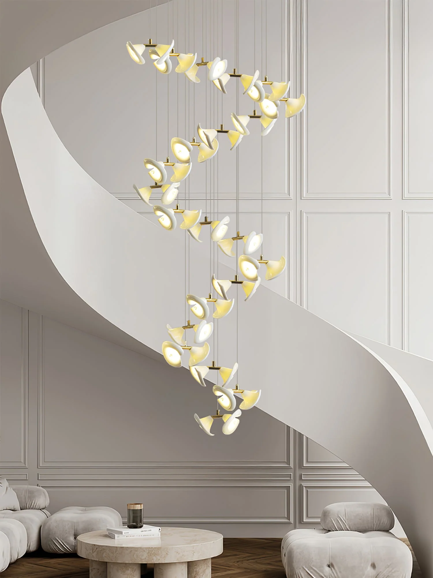 Blossom Double Horn Chandelier - Image 29
