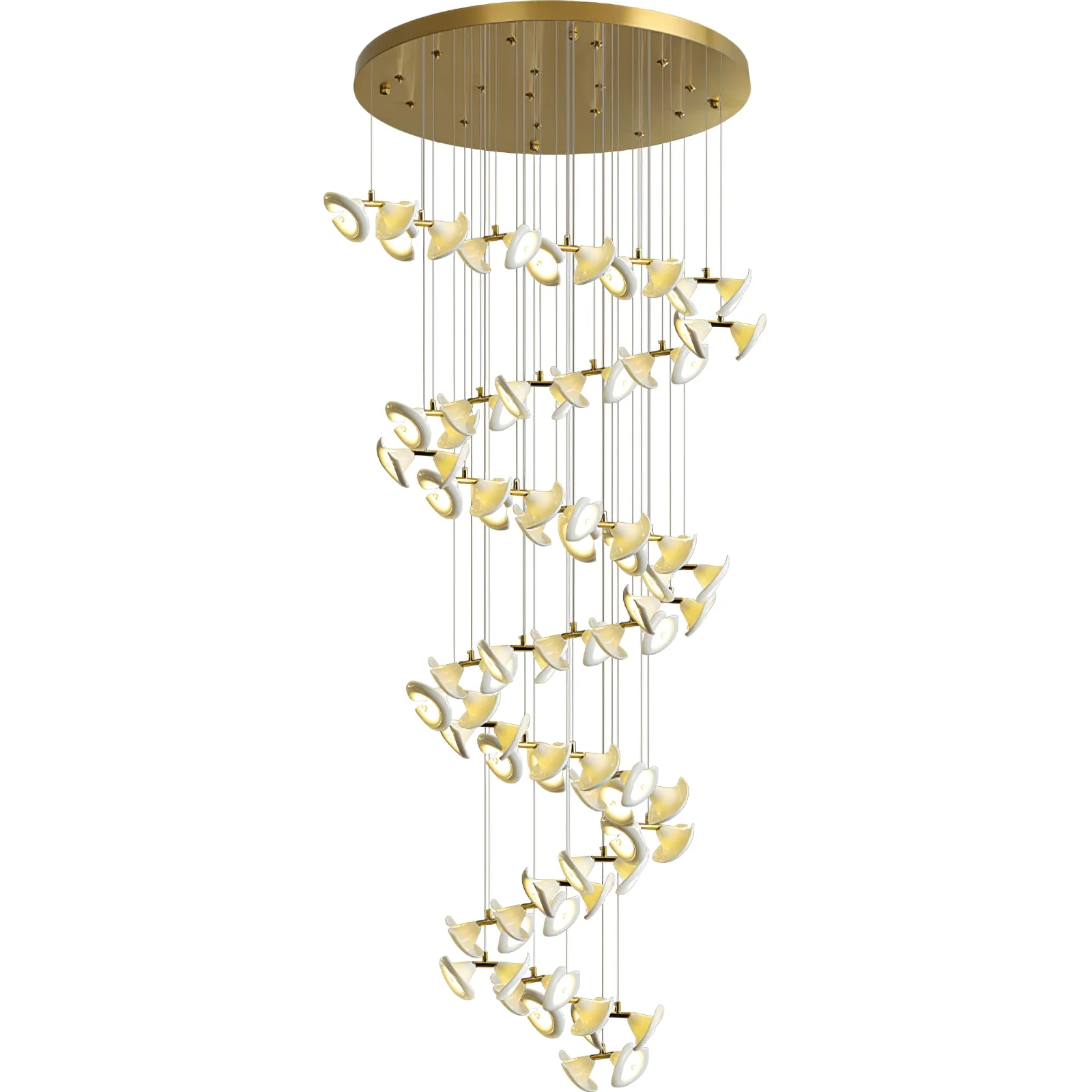 Blossom Double Horn Chandelier - Image 31