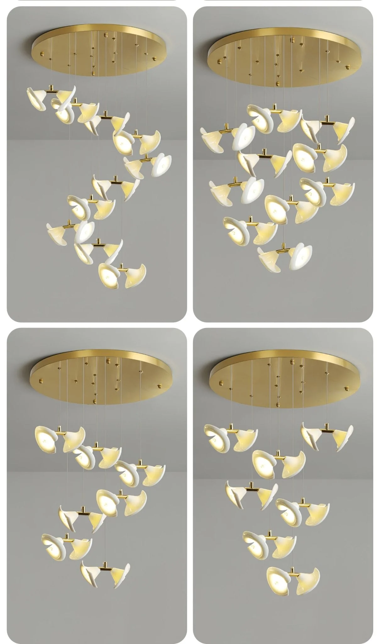 Blossom Double Horn Chandelier - Image 37