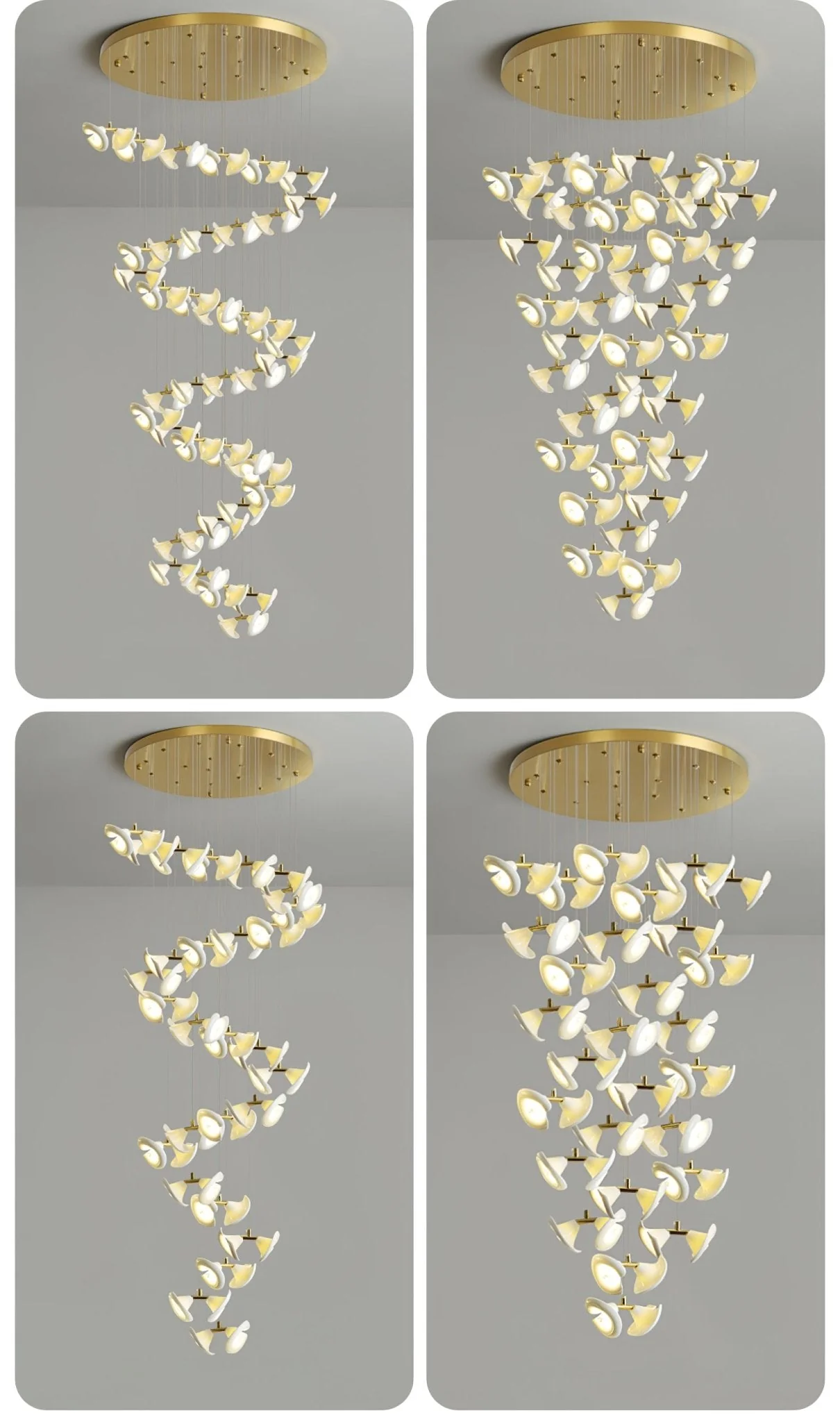 Blossom Double Horn Chandelier - Image 38