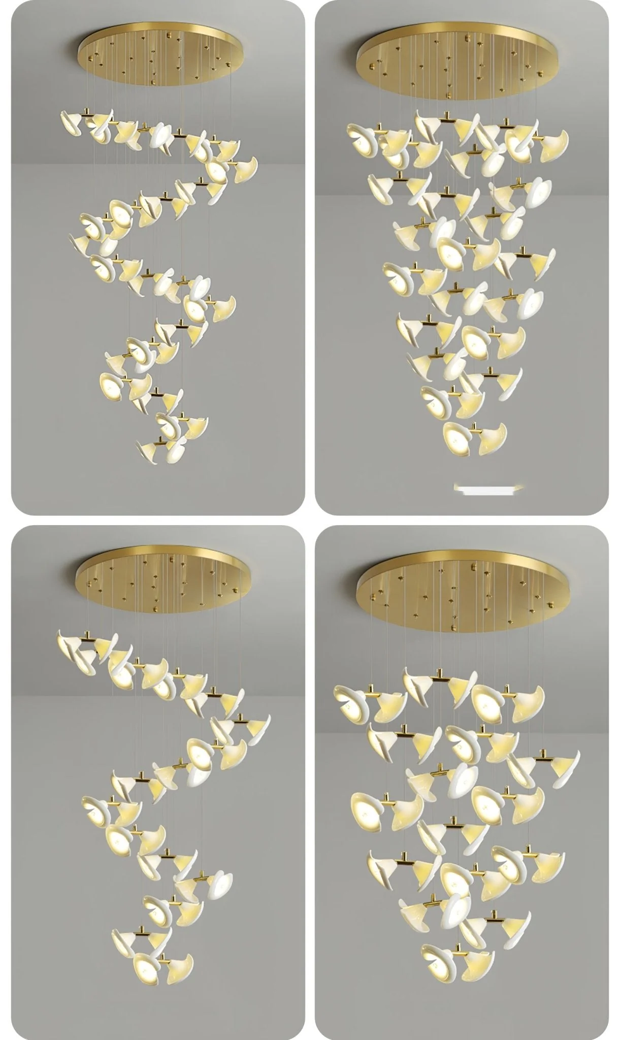 Blossom Double Horn Chandelier - Image 39