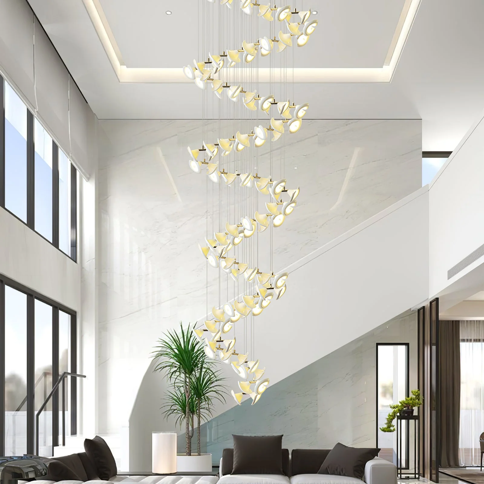 Blossom Double Horn Chandelier - Image 4
