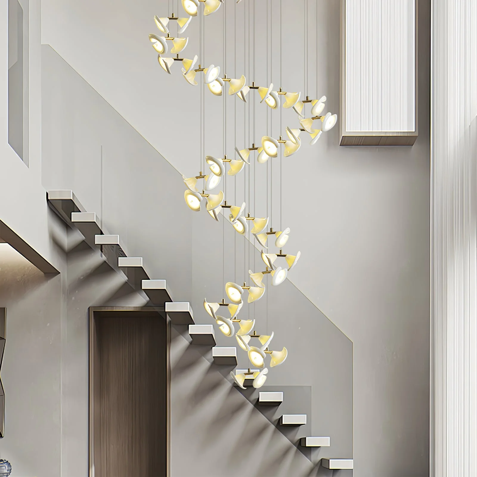 Blossom Double Horn Chandelier - Image 5