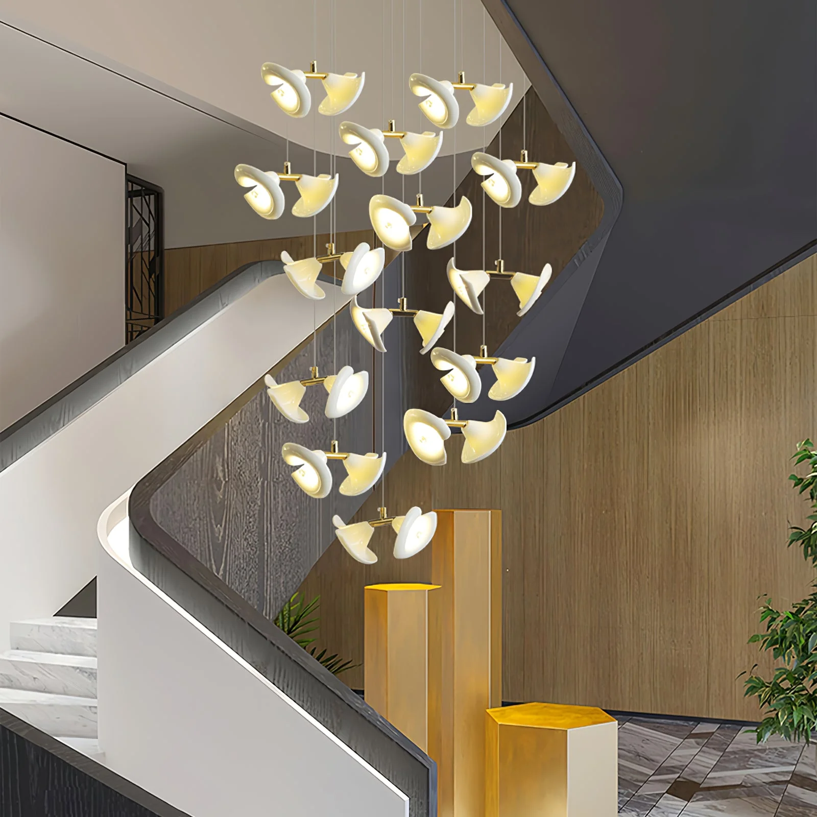 Blossom Double Horn Chandelier - Image 6