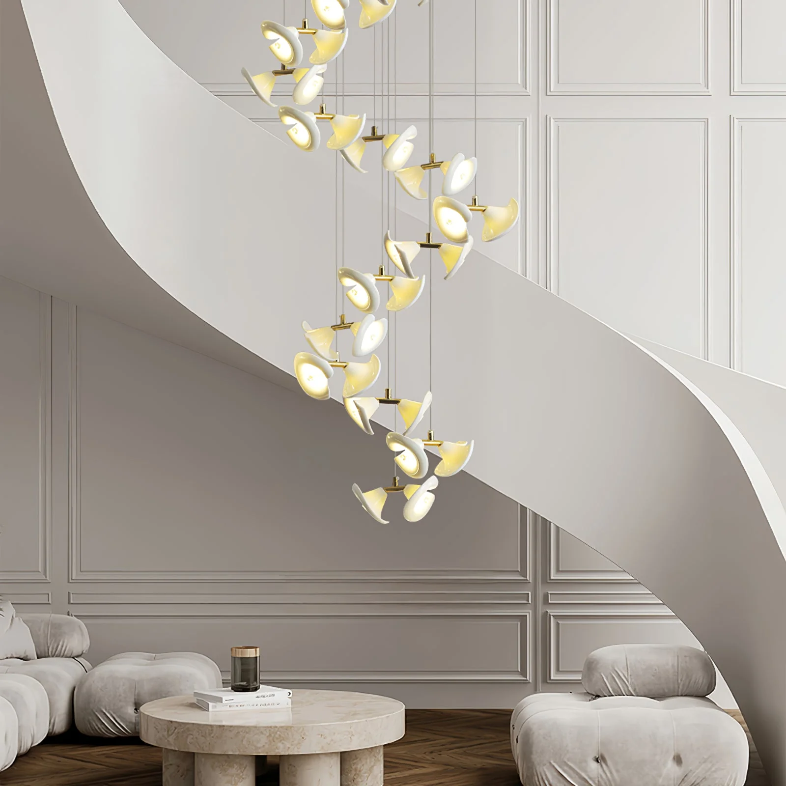 Blossom Double Horn Chandelier - Image 7