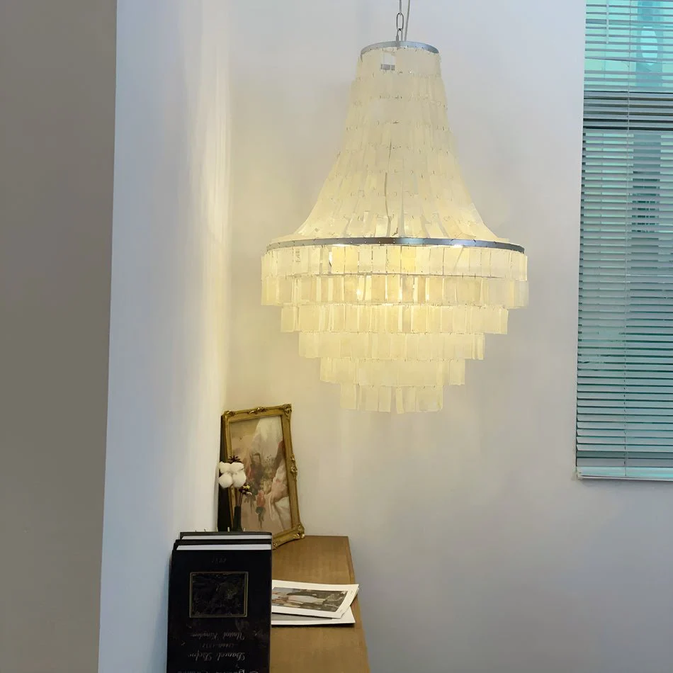 Boho Shell Tiered Chandelier - Image 13