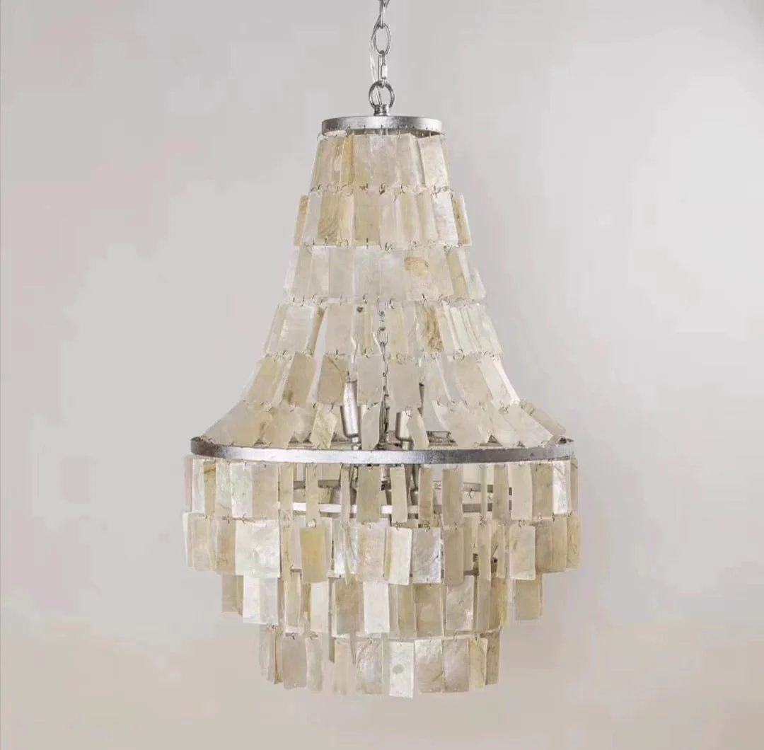 Boho Shell Tiered Chandelier - Image 17