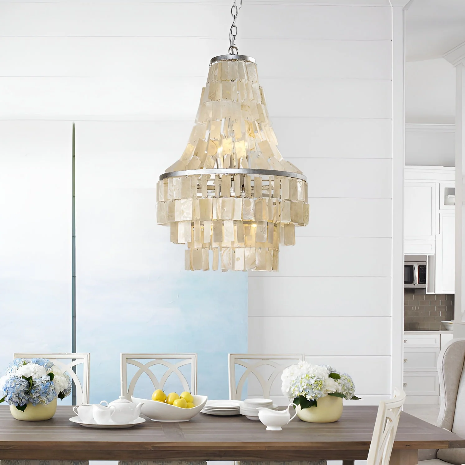 Boho Shell Tiered Chandelier - Image 19