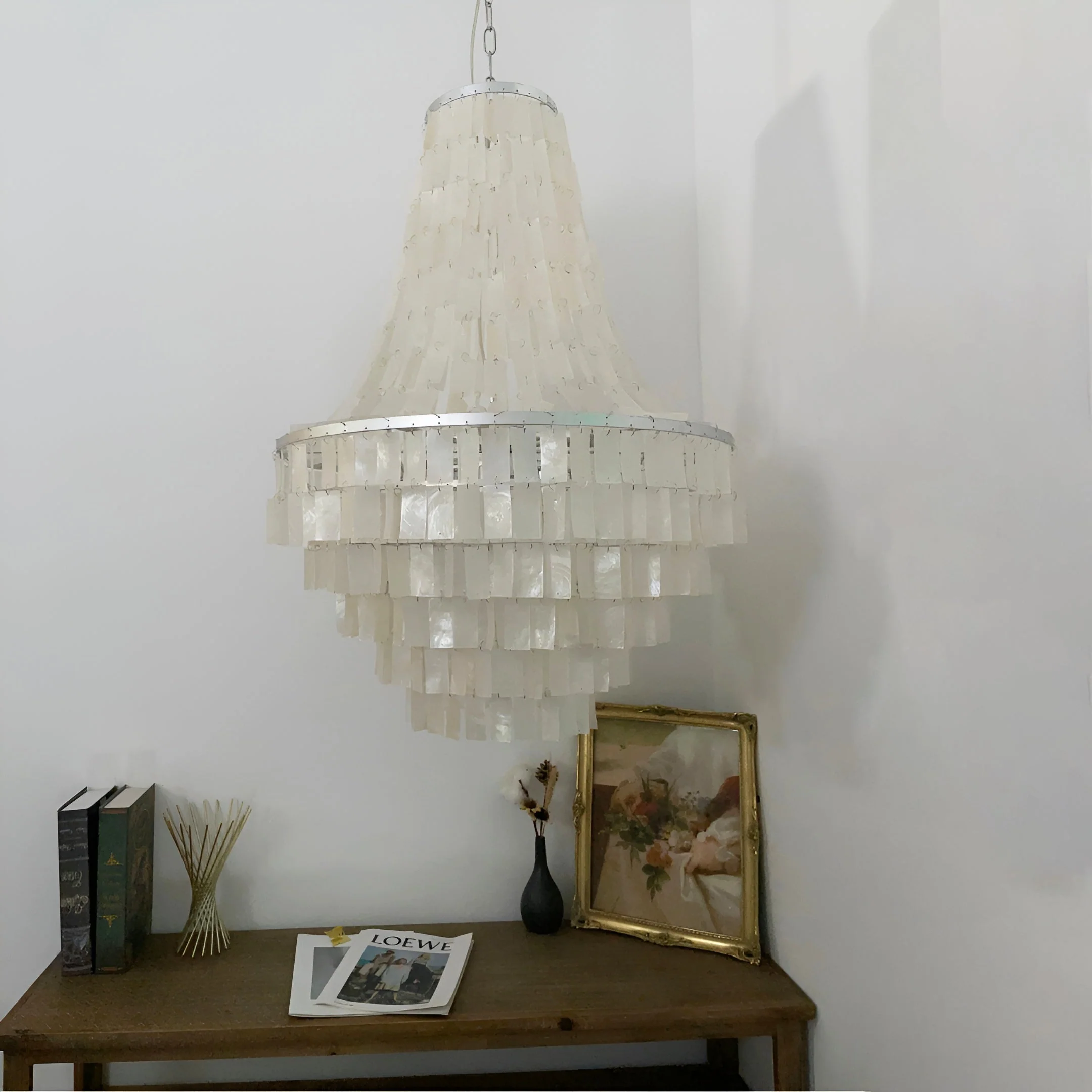 Boho Shell Tiered Chandelier - Image 8