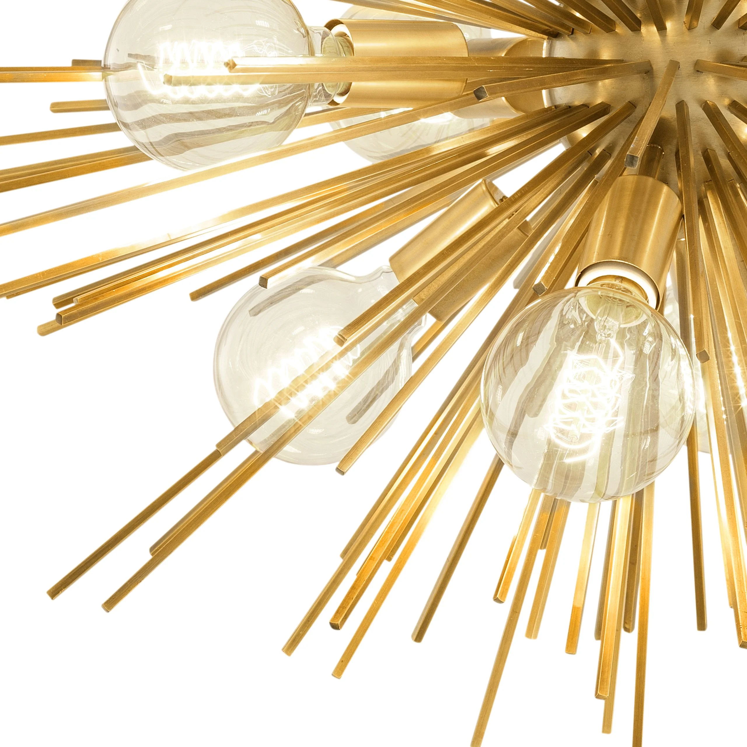 Boivin Modern Brass Chandelier - [Brass] - Image 3