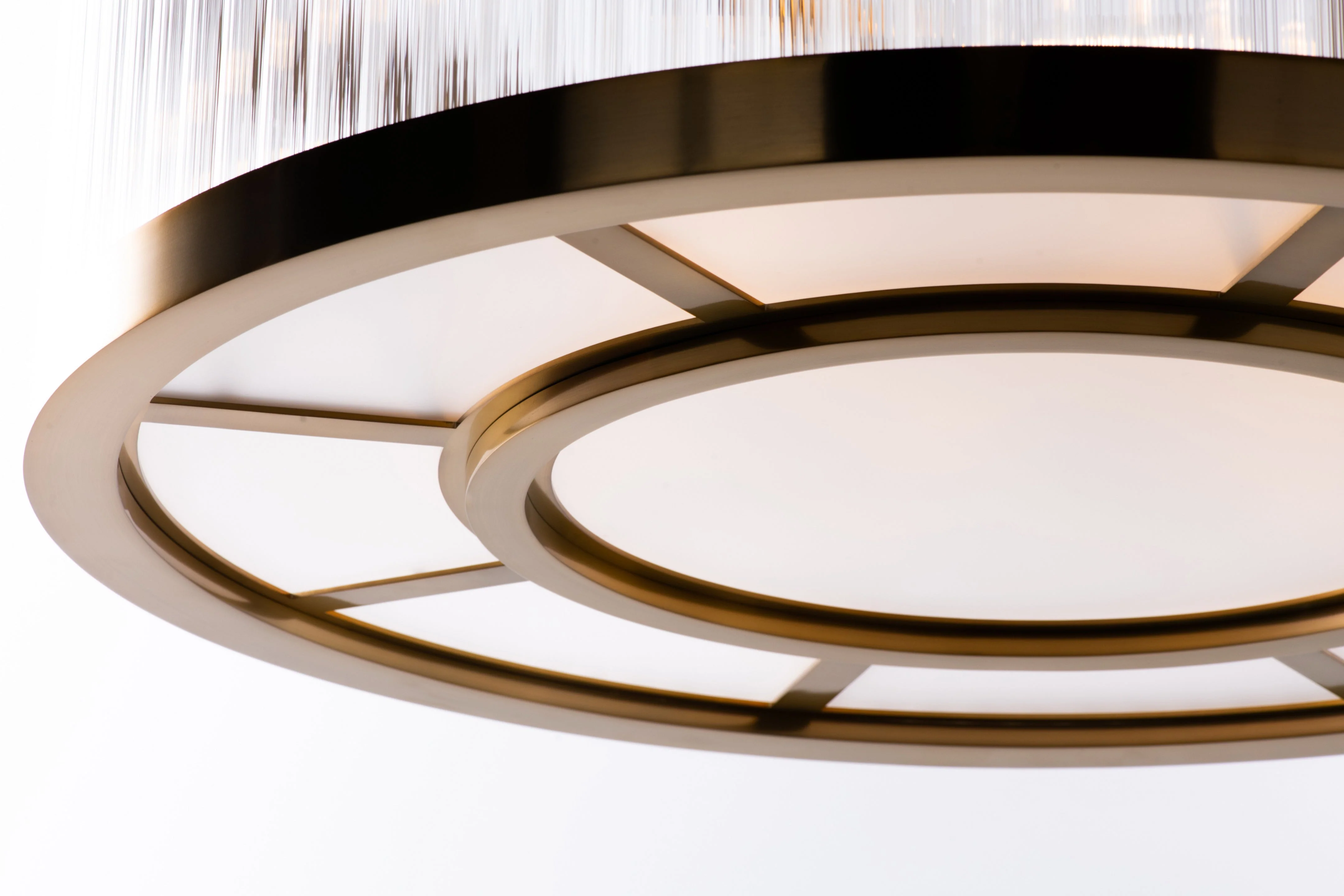 Bradford Satin Brass Round Pendant - Image 3