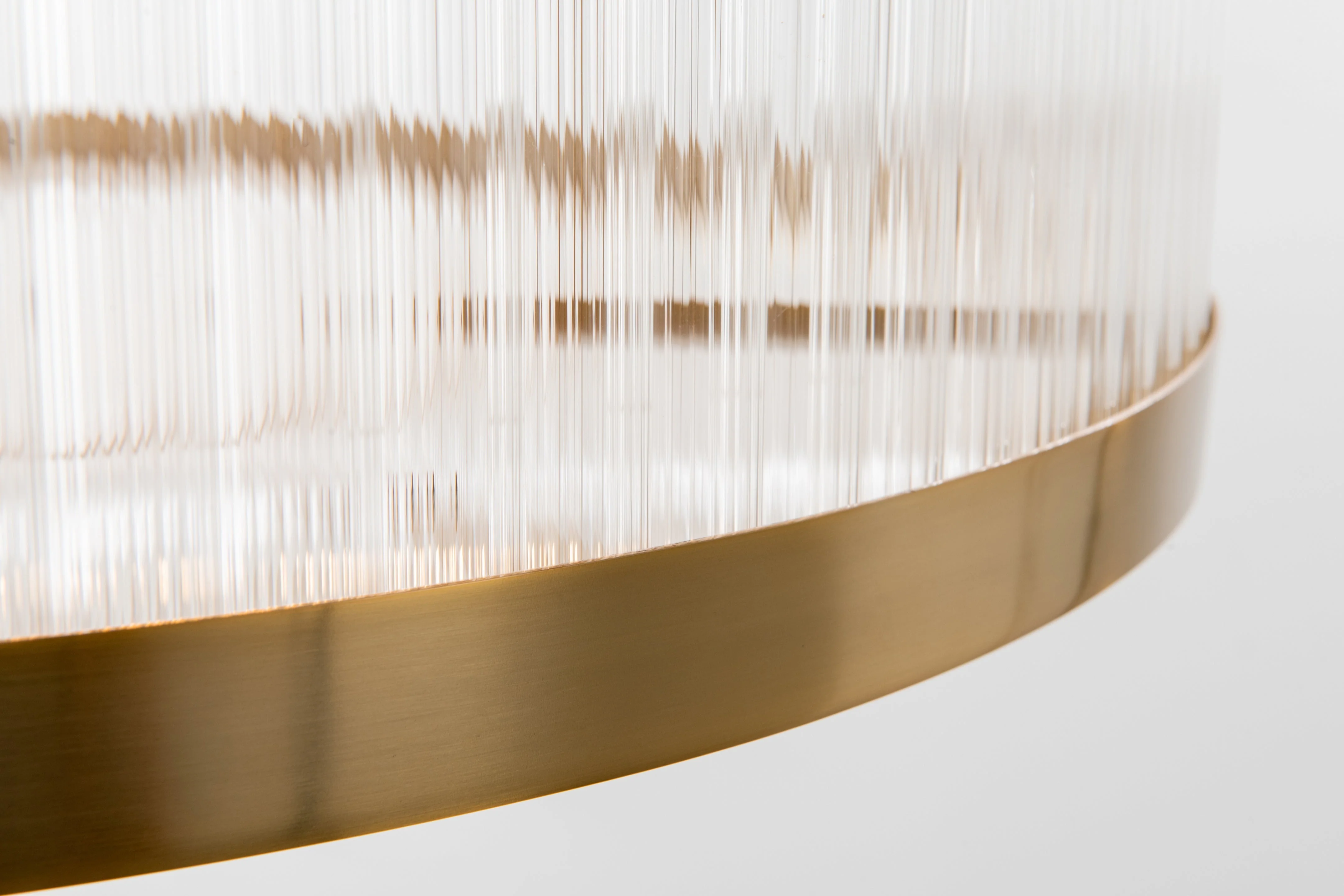 Bradford Satin Brass Round Pendant - Image 4