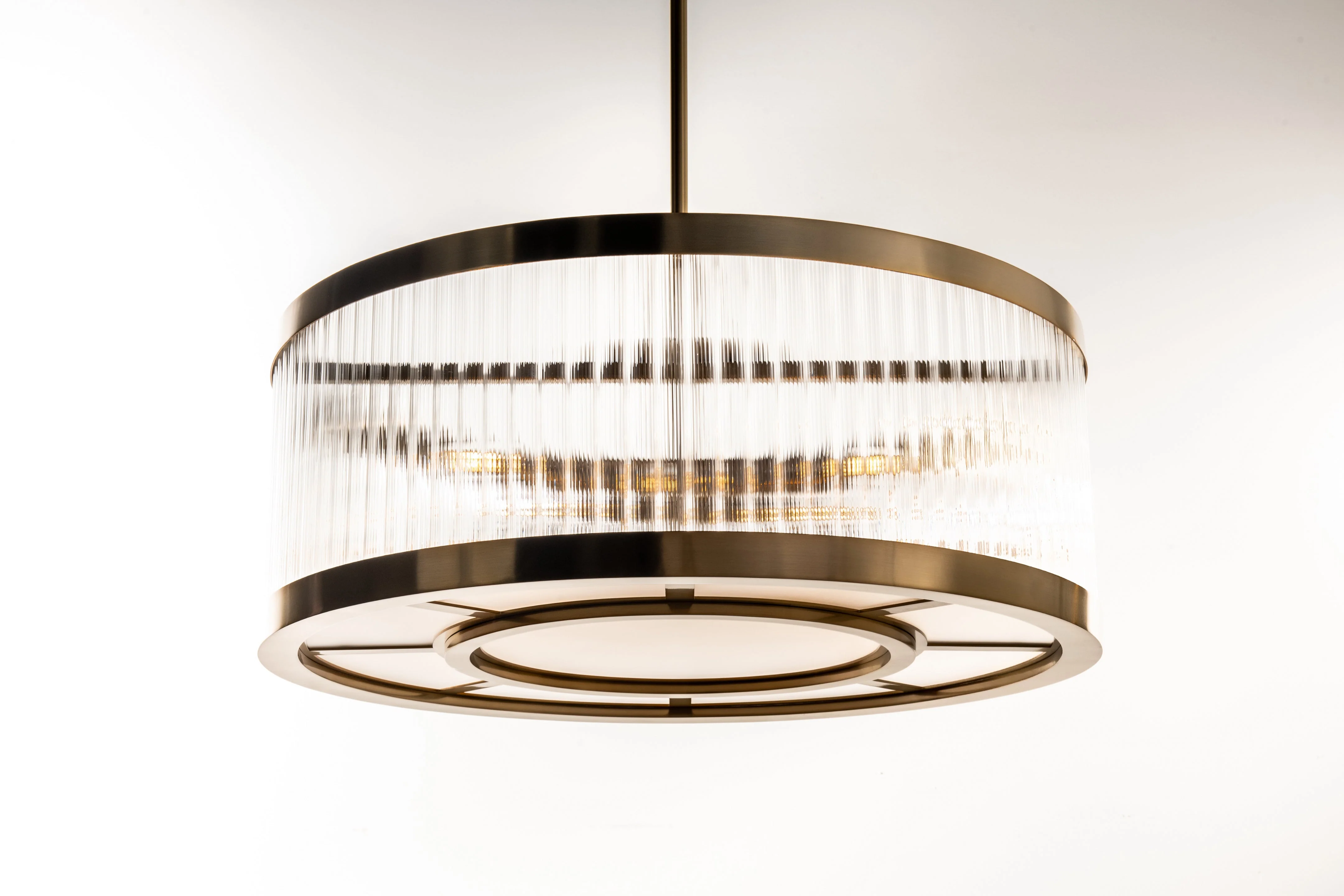 Bradford Satin Brass Round Pendant - Image 6