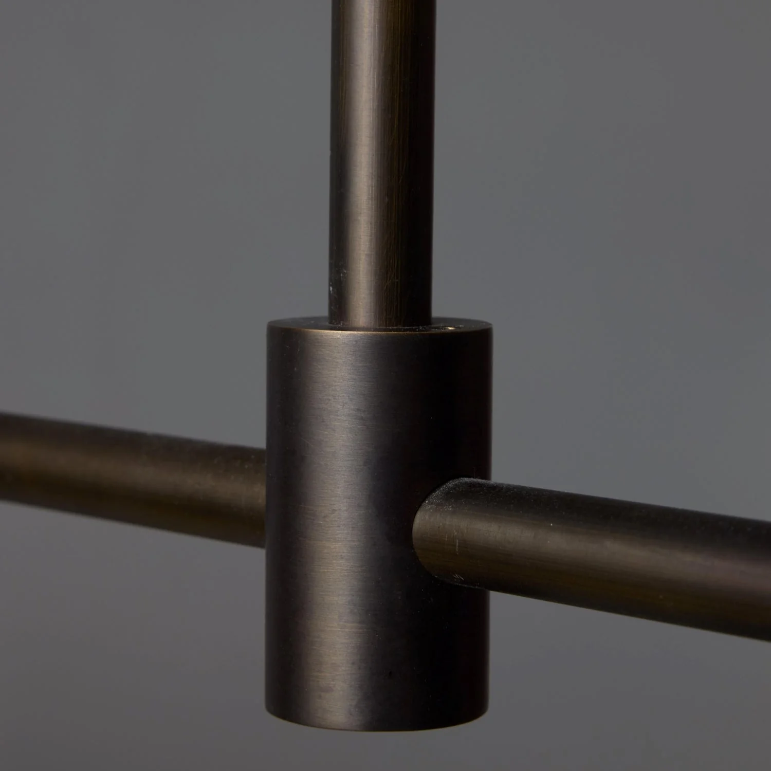 Brass and Alabaster Globes Asymmetrical Line Chandelier - Image 7