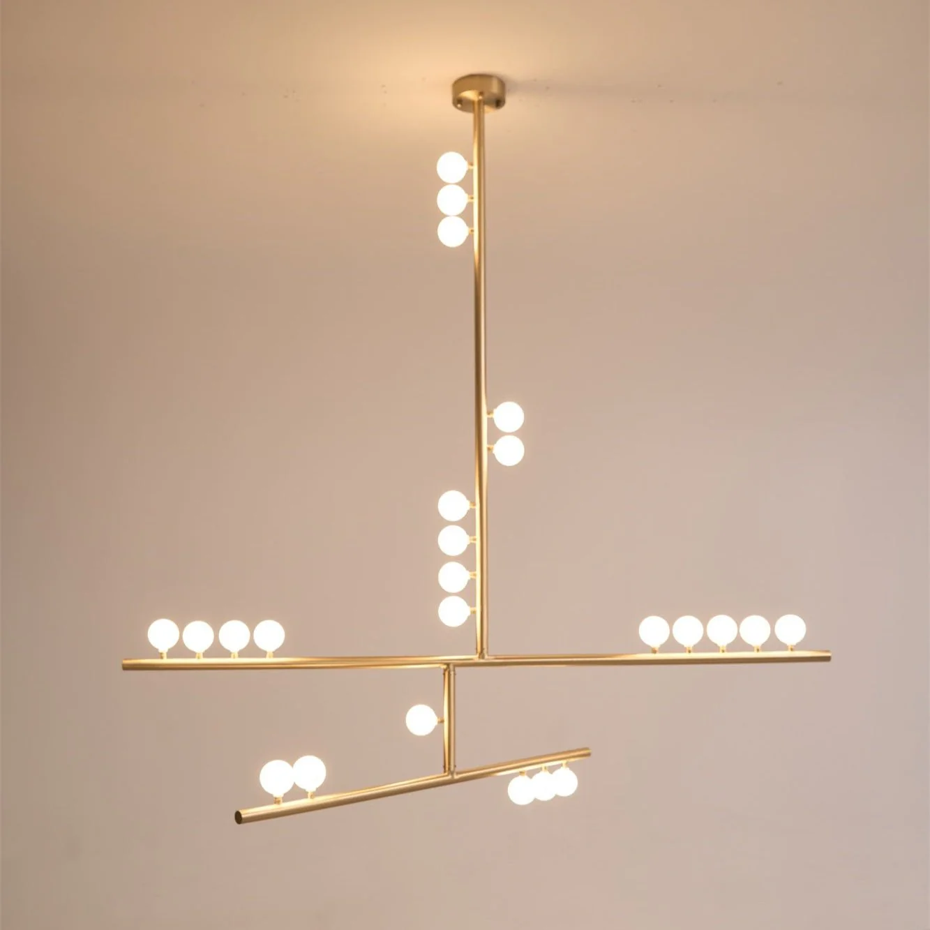 Brass Glass Drop Chandelier - Image 63