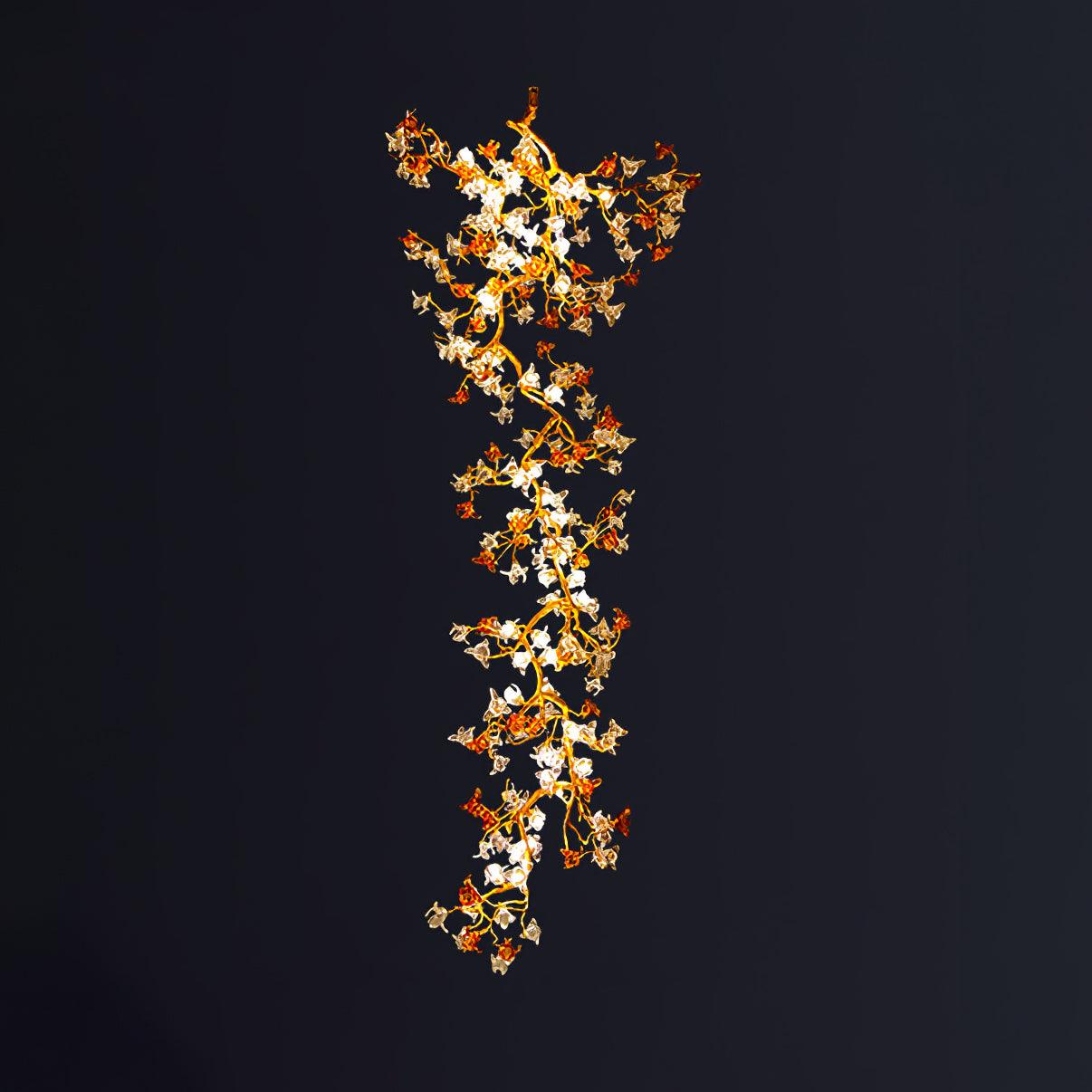 Brass Maple Branch Chandelier - Image 10