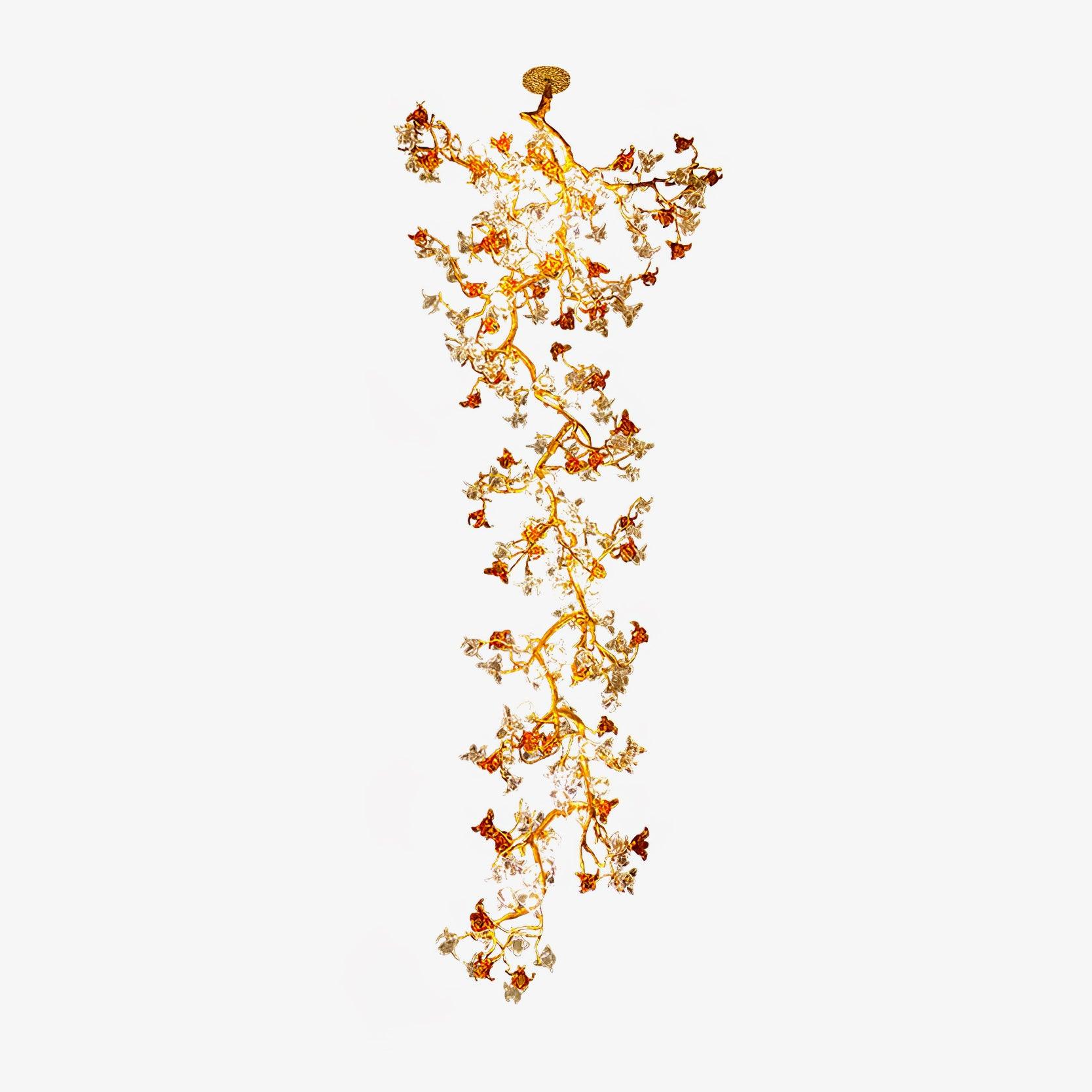 Brass Maple Branch Chandelier - Image 14