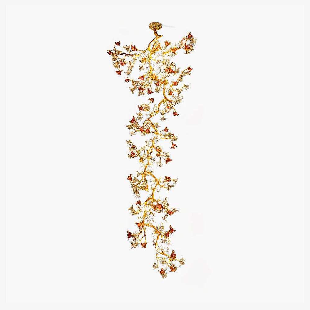 Brass Maple Branch Chandelier - Image 2