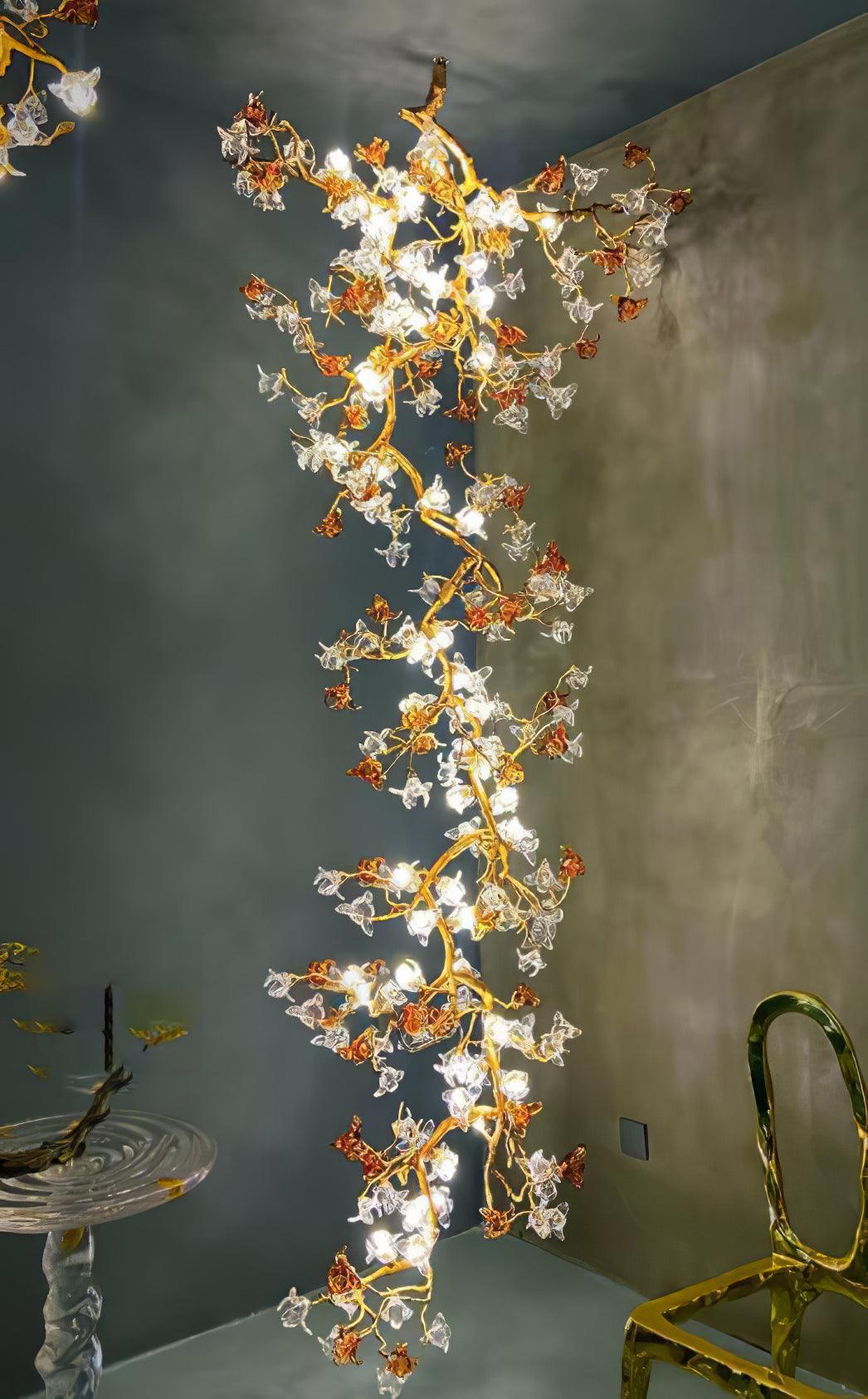 Brass Maple Branch Chandelier - Image 20
