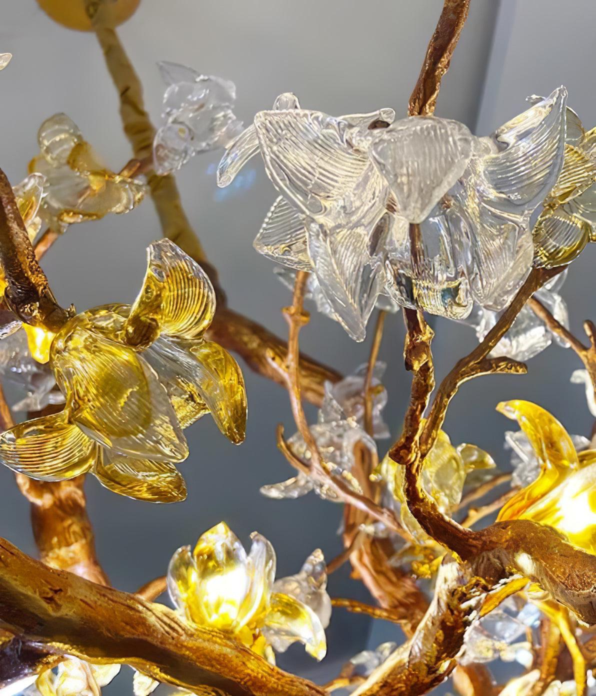 Brass Maple Branch Chandelier - Image 22