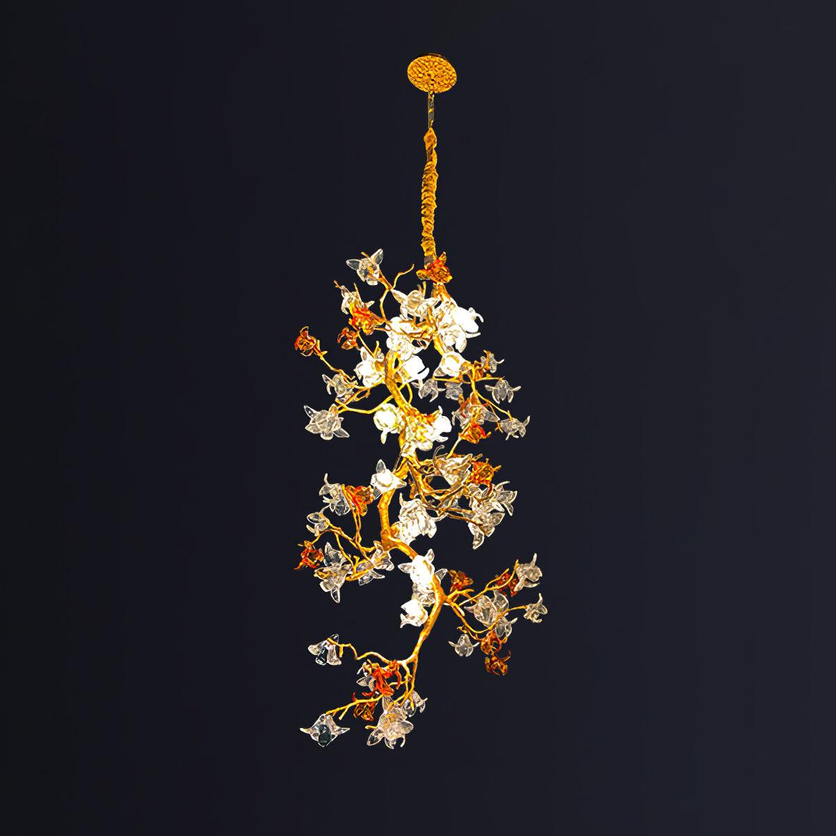 Brass Maple Branch Chandelier - Image 9