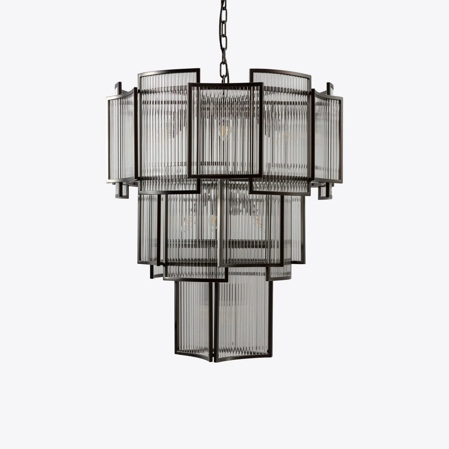 Brass Monte Carlo Grande Chandelier 26.8" - Image 4
