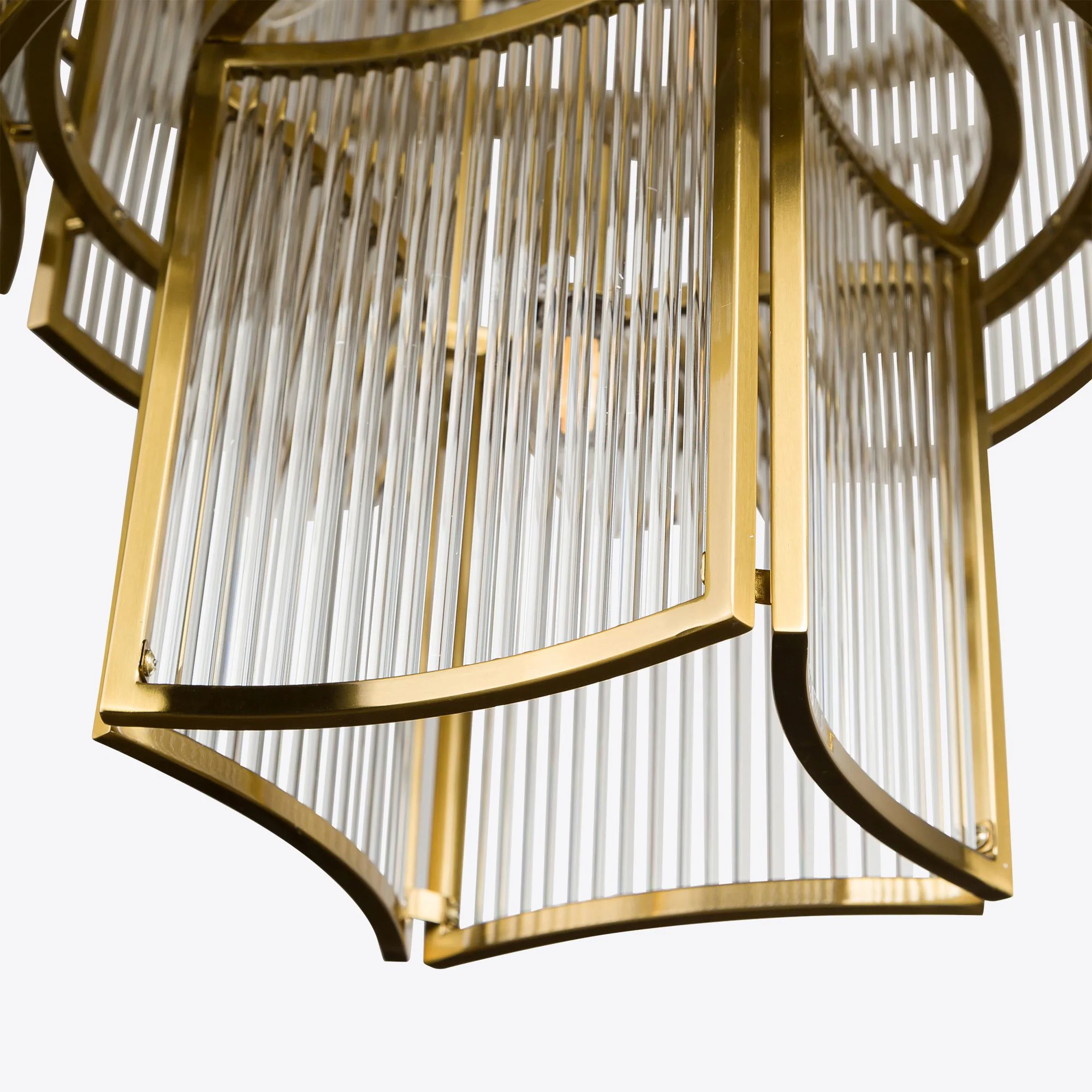 Brass Monte Carlo Grande Chandelier 26.8" - Image 9