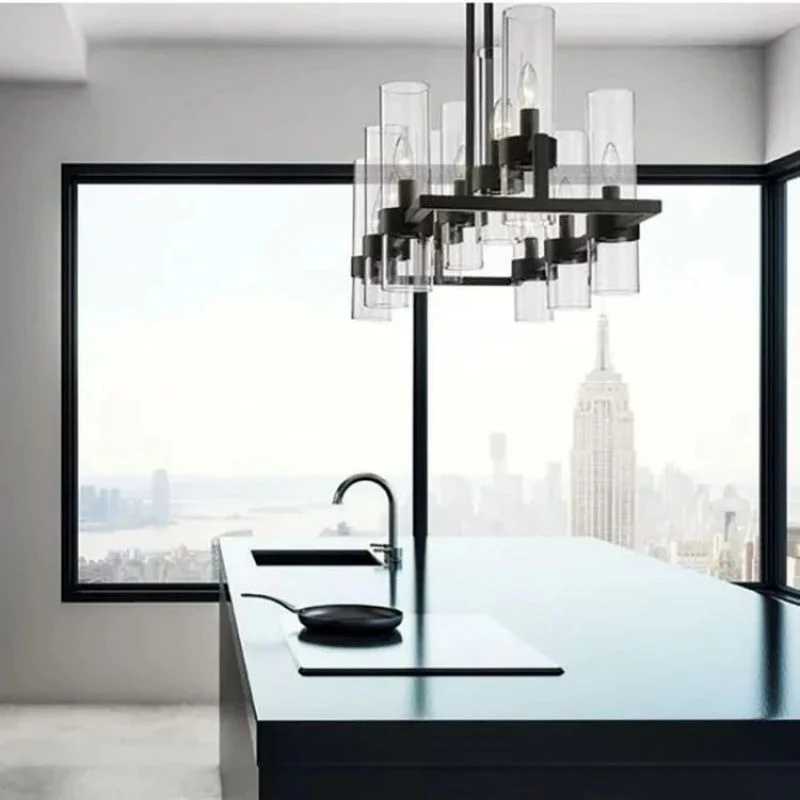 Bria Art Rectangle Chandelier - Image 3